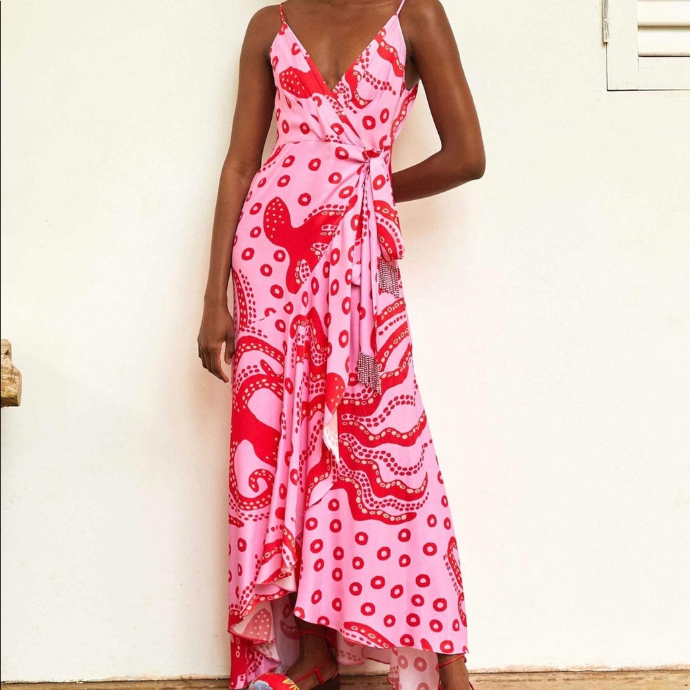 Farm Rio Octocool Wrap Dress